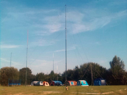 Antennas at Bexon Lane Field Event